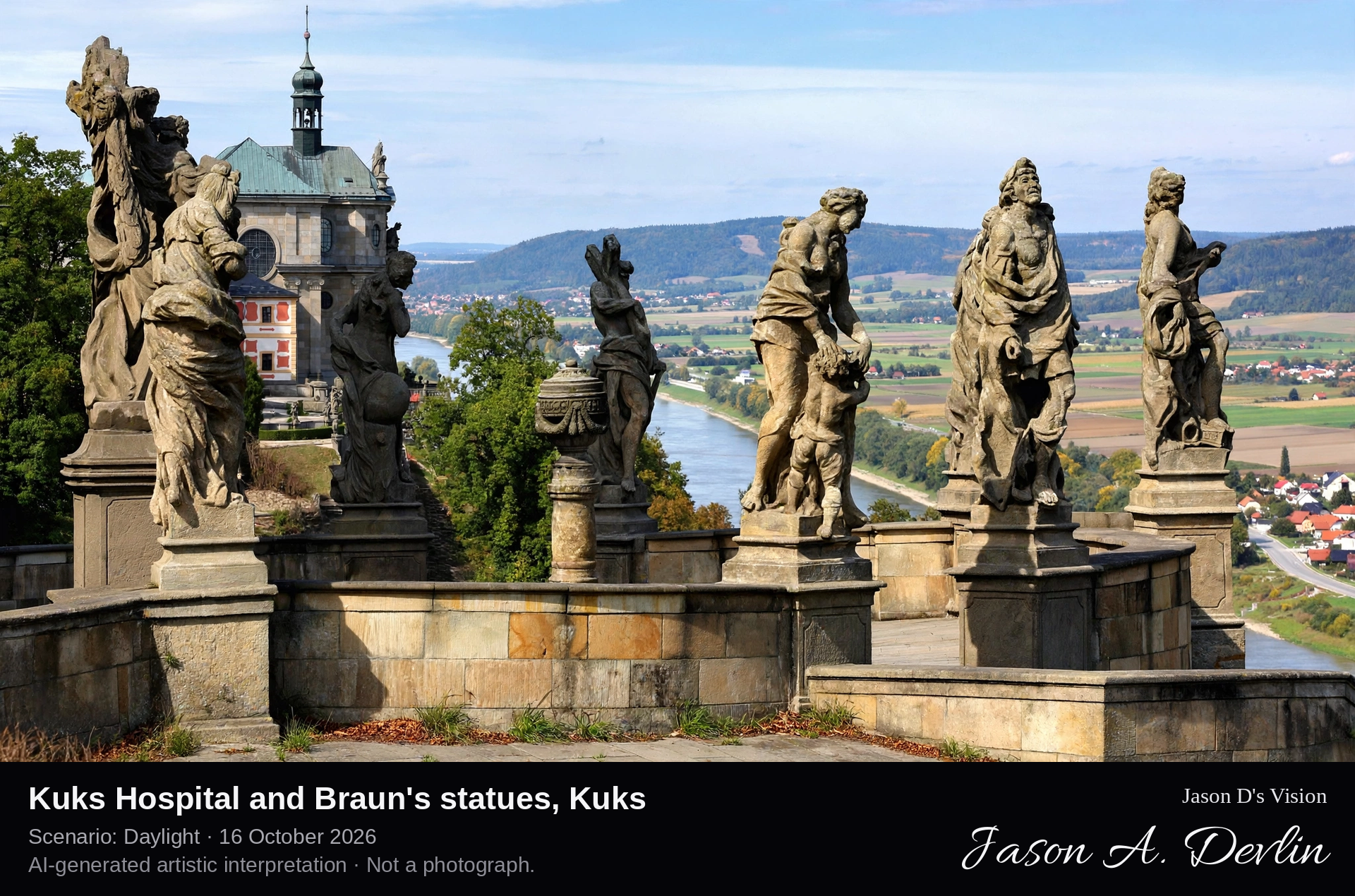 Kuks Hospital and Braun's statues, Kuks
