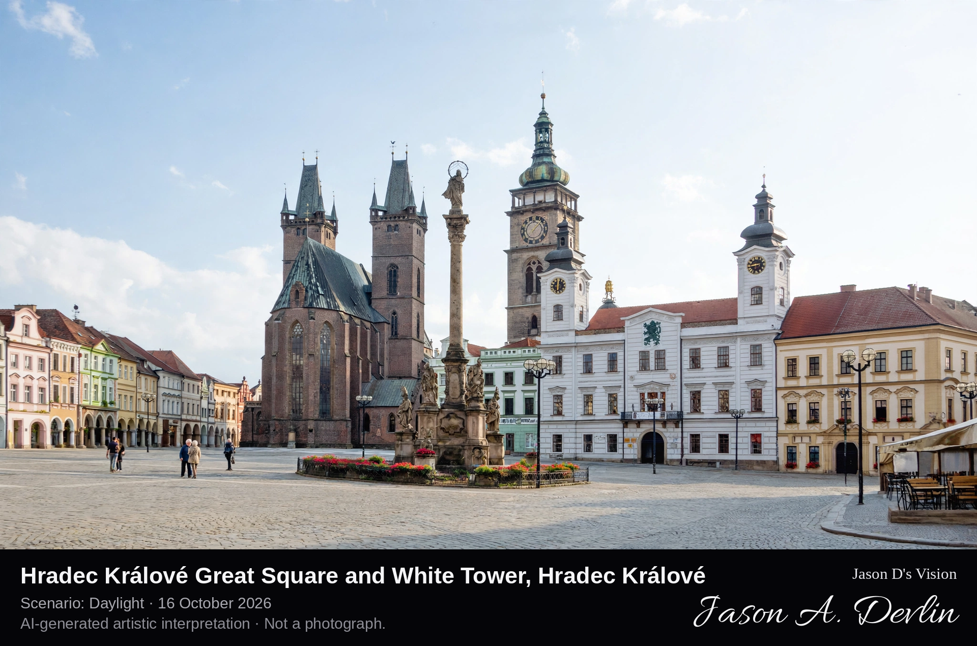 Hradec Králové Great Square and White Tower, Hradec Králové