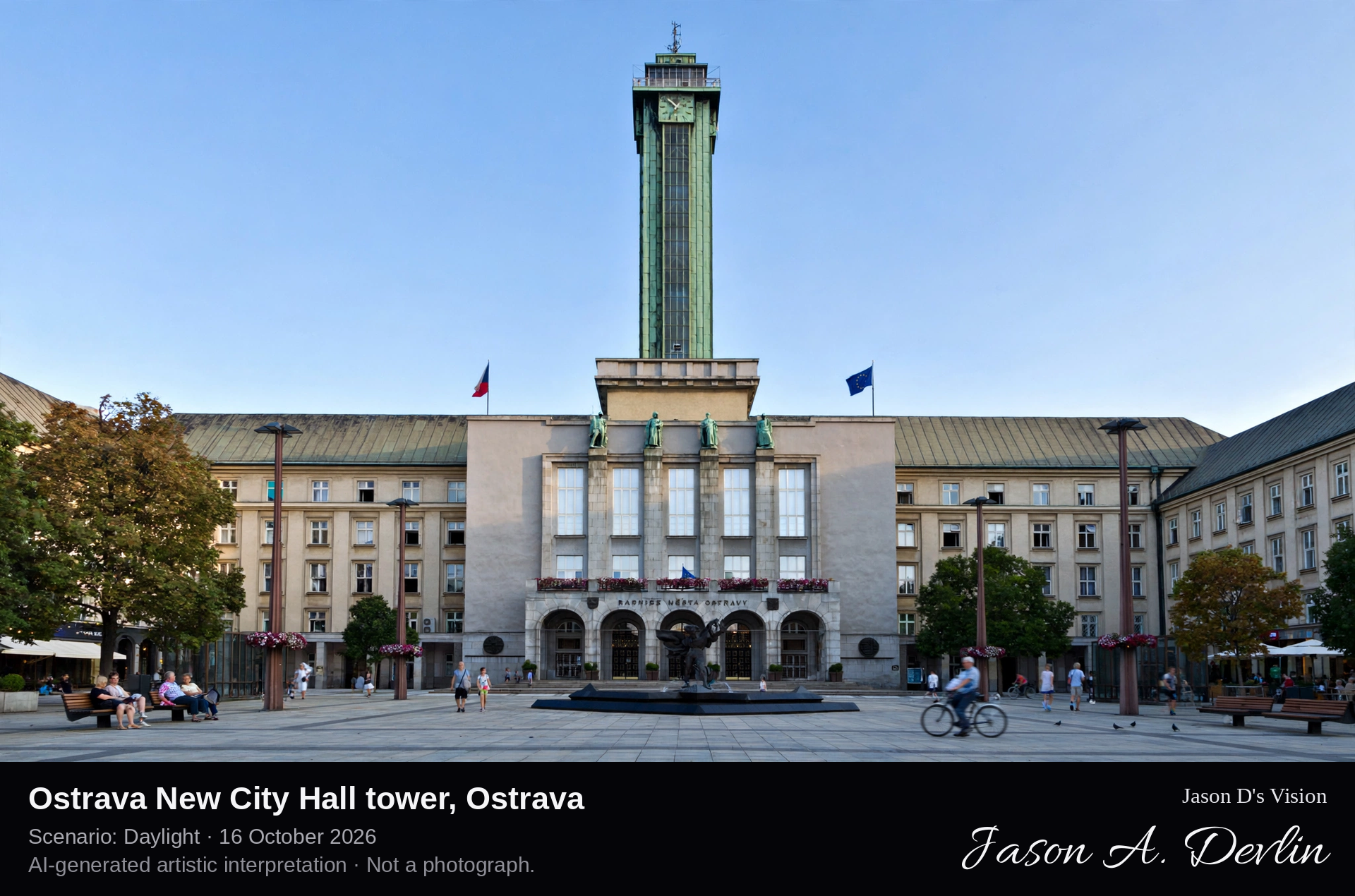 Ostrava New City Hall tower, Ostrava