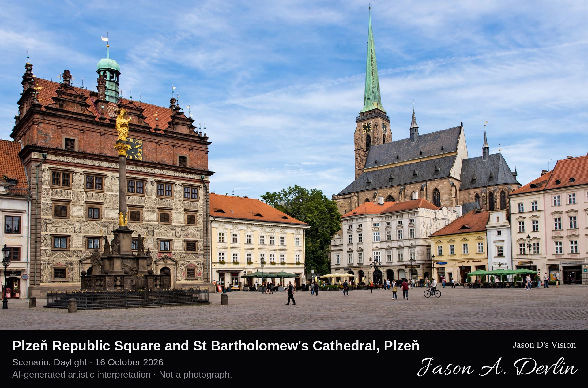 Plzeň Republic Square and St Bartholomew's Cathedral, Plzeň