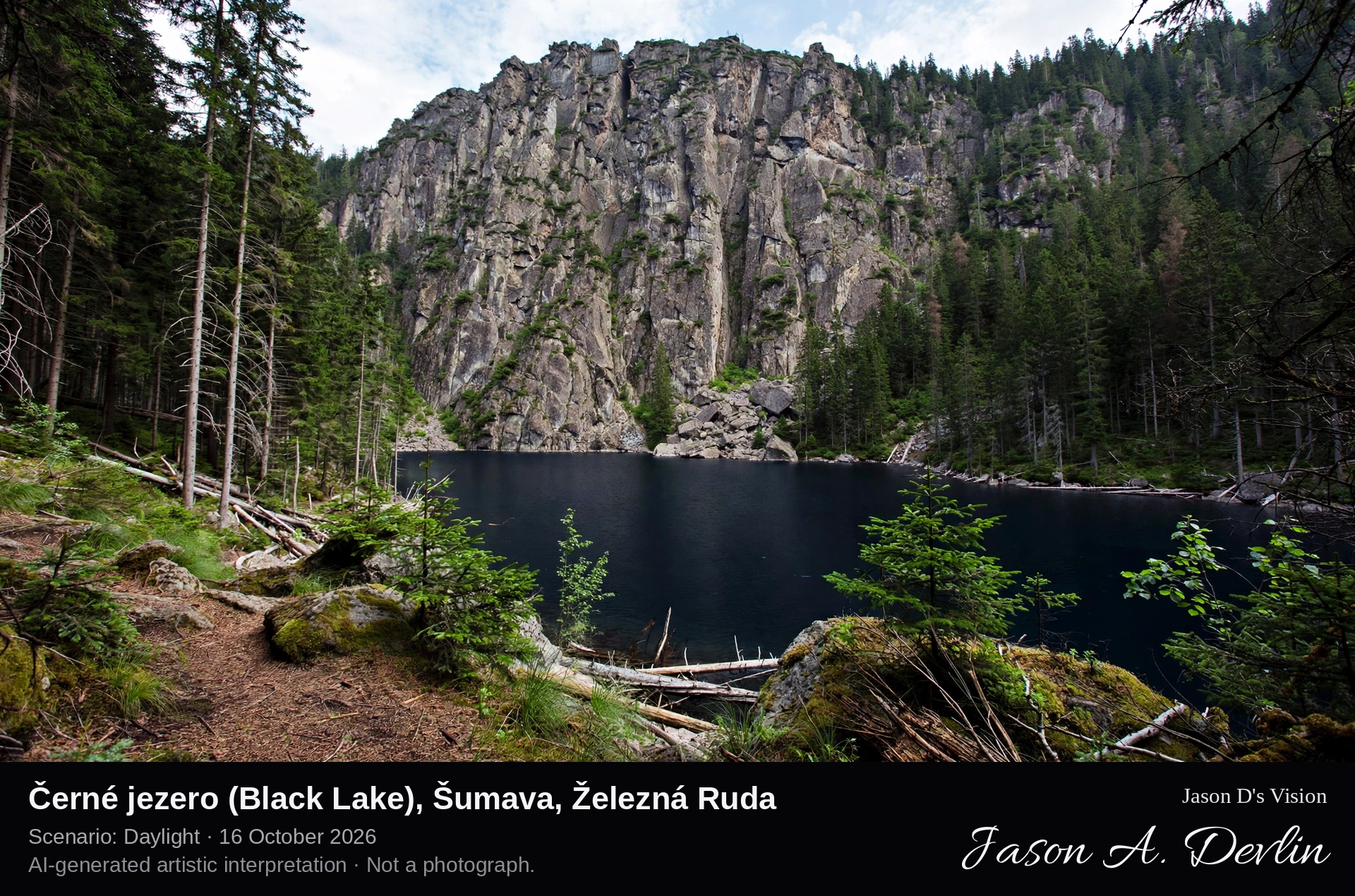 Černé jezero (Black Lake), Šumava, Železná Ruda