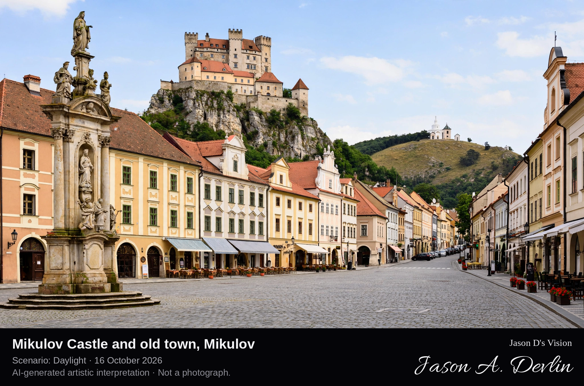 Mikulov Castle and old town, Mikulov