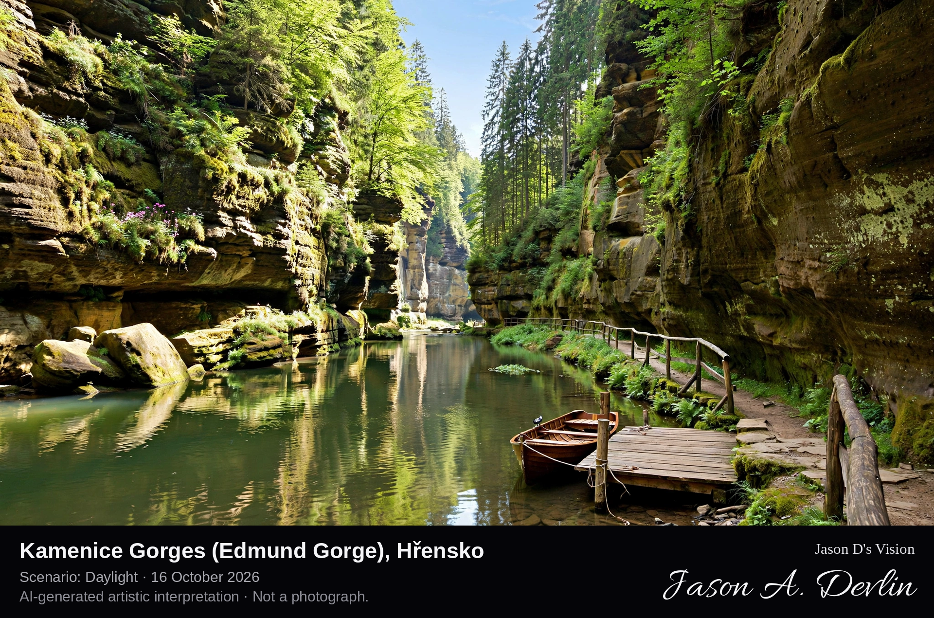 Kamenice Gorges (Edmund Gorge), Hřensko