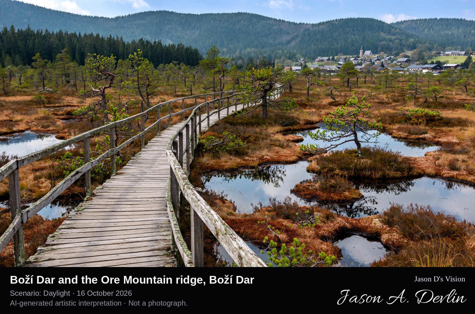 Boží Dar and the Ore Mountain ridge, Boží Dar