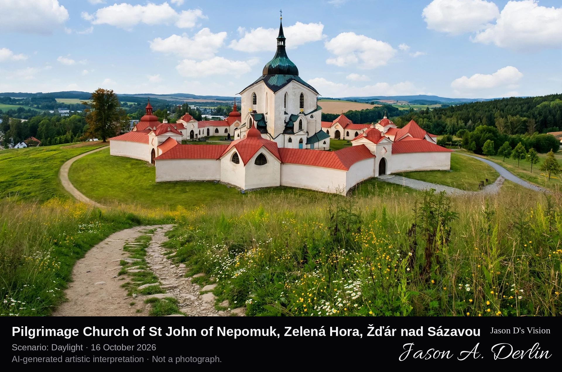 Pilgrimage Church of St John of Nepomuk, Zelená Hora, Žďár nad Sázavou