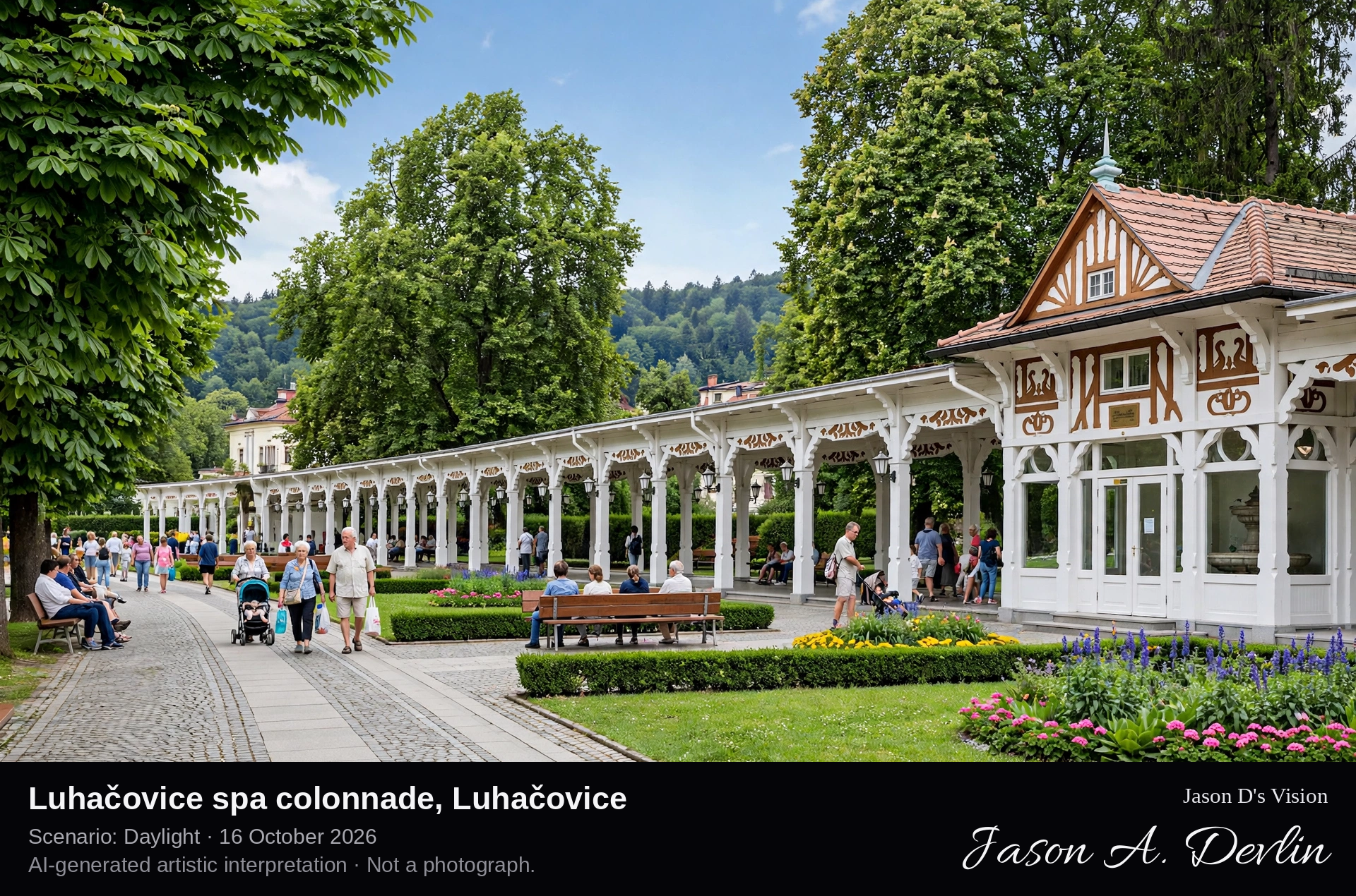 Luhačovice spa colonnade, Luhačovice